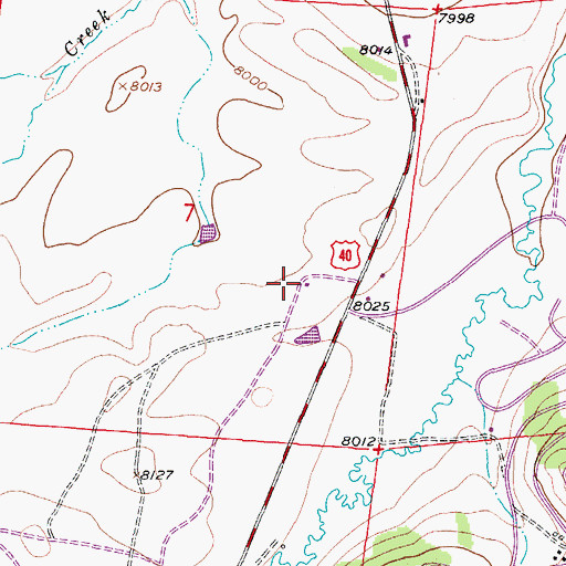 Topographic Map of Lord of the Valley Lutheran Church, CO
