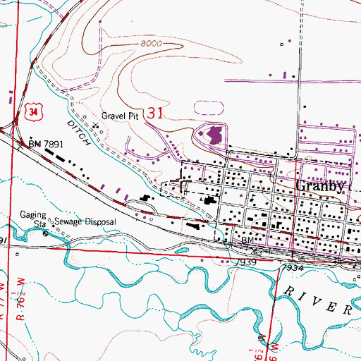 Topographic Map of Central Assembly of God Church, CO