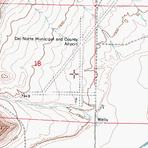 Topographic Map of Astronaut Kent Rominger Airport, CO