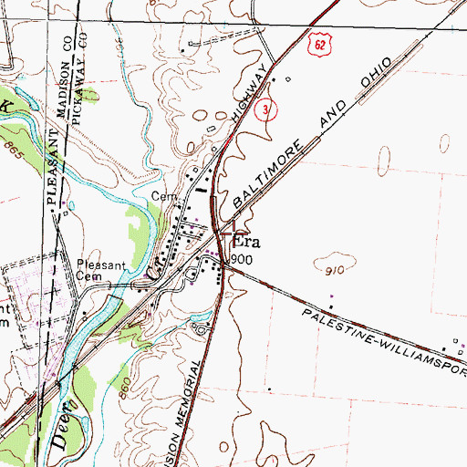 Topographic Map of Era Post Office (historical), OH