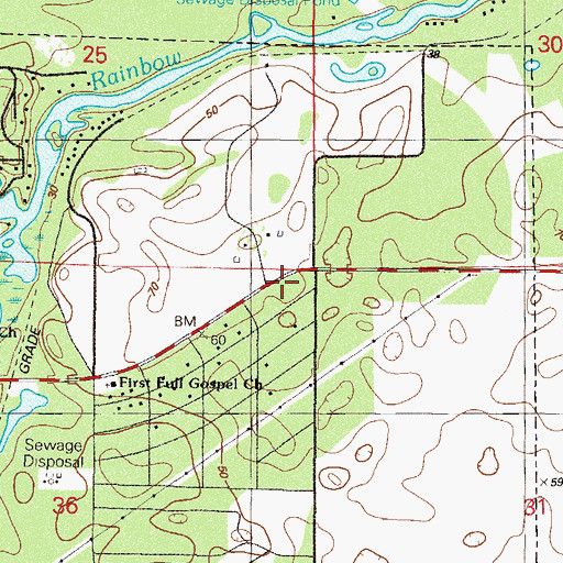 Topographic Map of Marion County Sheriffs Office-Dunnellon District, FL
