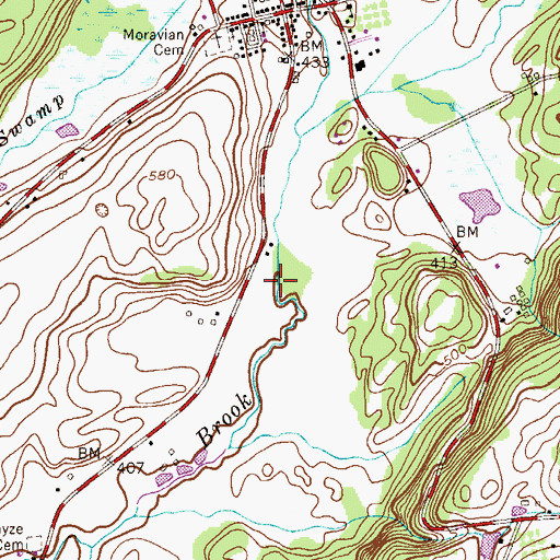 Topographic Map of Grace Community Church, NJ