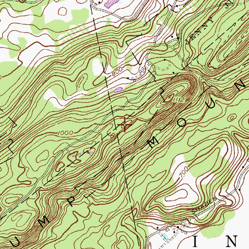 Topographic Map of United Astronomy Clubs of New Jersey Observatory, NJ