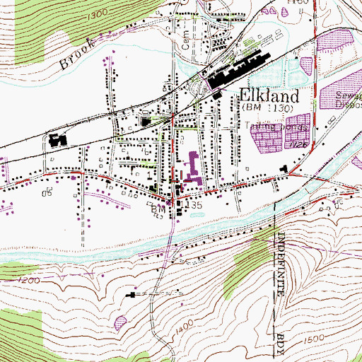 Topographic Map of Free Methodist Church, PA