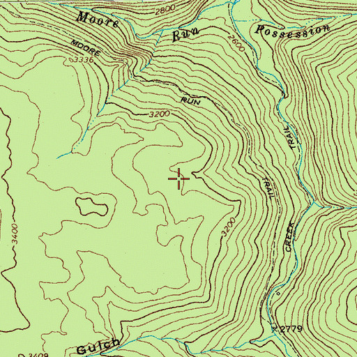 Topographic Map of Otter Creek Wildlife Management Area, WV
