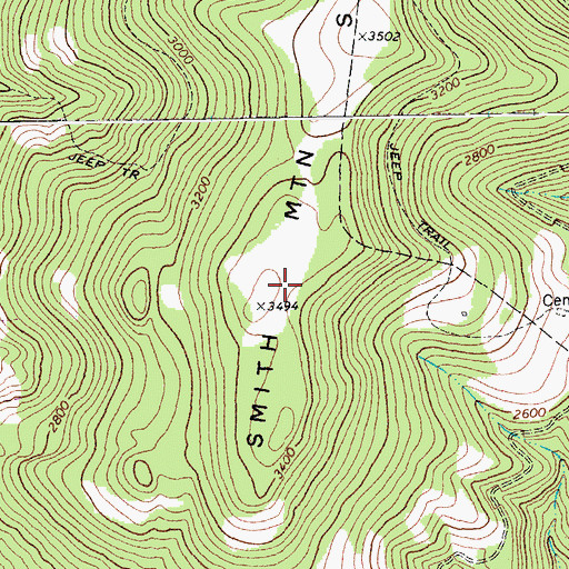 Topographic Map of Potomac Wildlife Management Area, WV