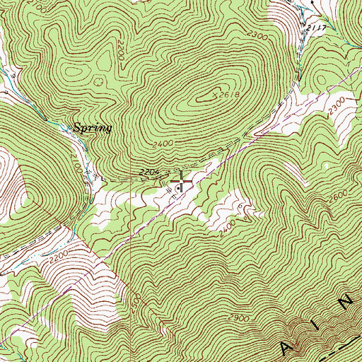 Topographic Map of Tate Lohr Wildlife Management Area, WV