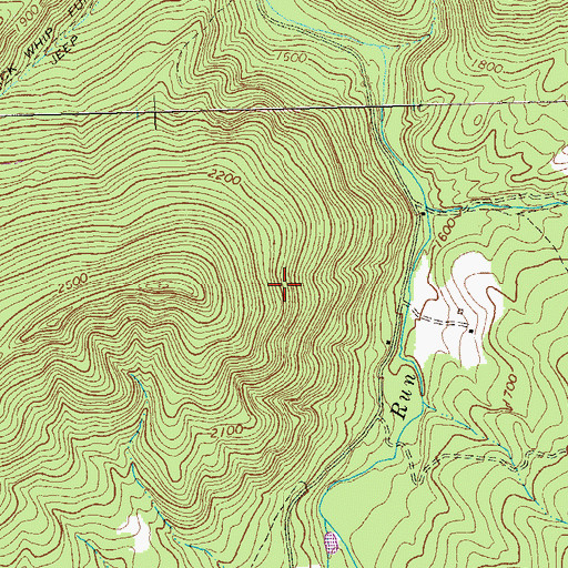 Topographic Map of Wardensville Wildlife Management Area, WV