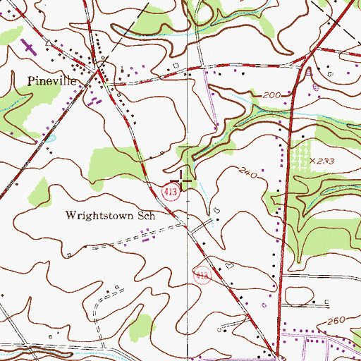 Topographic Map of Anchor Presbyterian Church, PA