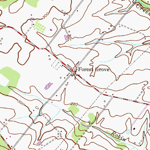 Topographic Map of Lingohocken Fire Company Station 95, PA