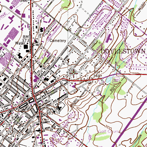 Topographic Map of Our Lady of Mount Carmel Church, PA