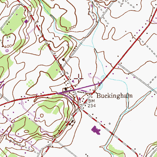 Topographic Map of Trinity Episcopal Church, PA