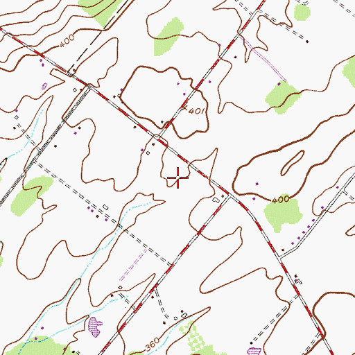 Topographic Map of Cold Spring Elementary School, PA