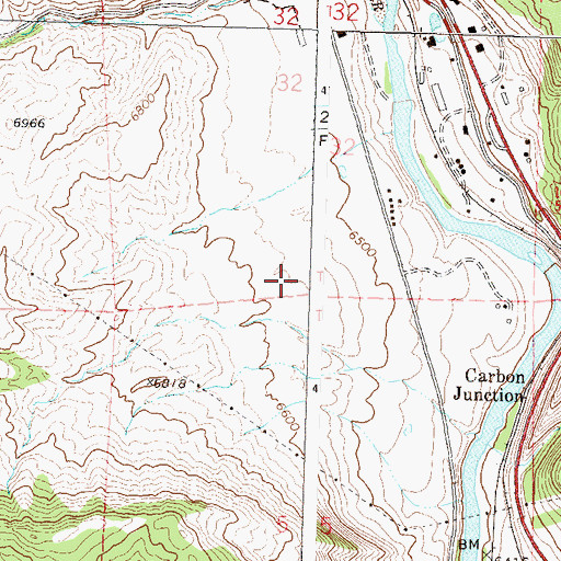 Topographic Map of Mountain Bell-Durango Heliport, CO