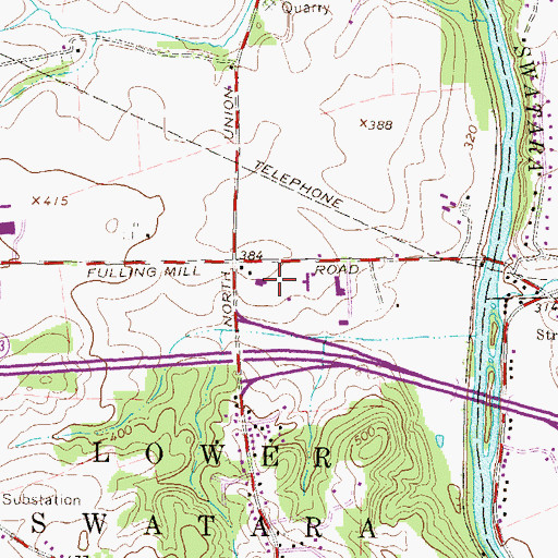 Topographic Map of Glad Tidings of God Church, PA