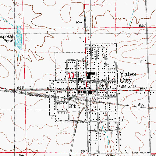 Topographic Map of Faith United Presbyterian Church, IL