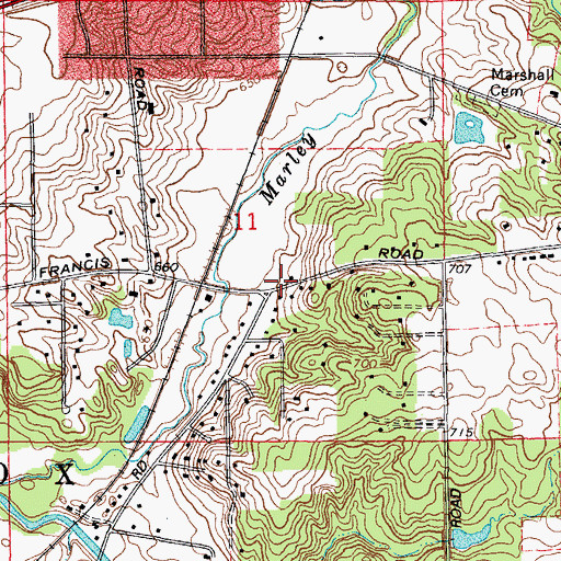 Topographic Map of School Number 124 (historical), IL