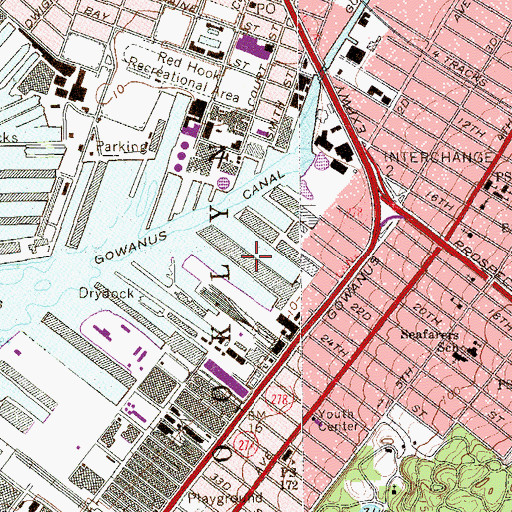 Topographic Map of Twentythird Street Pier, NY