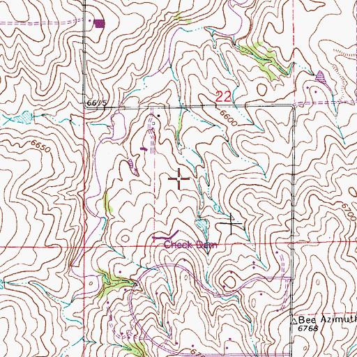Topographic Map of Circle 8 Ranch Airport, CO