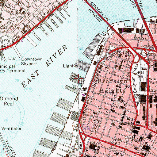 Topographic Map of Pier 3, NY