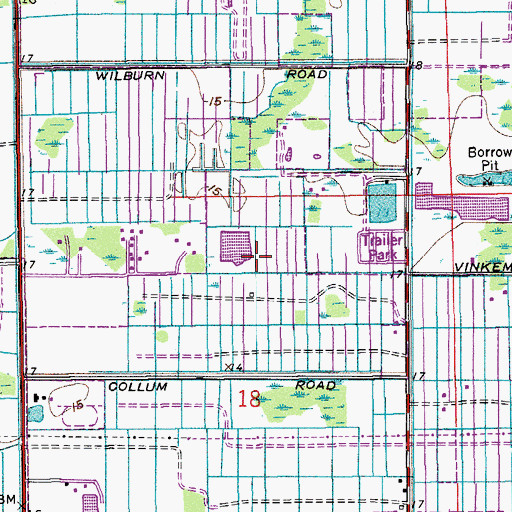 Topographic Map of Monarch High School, FL
