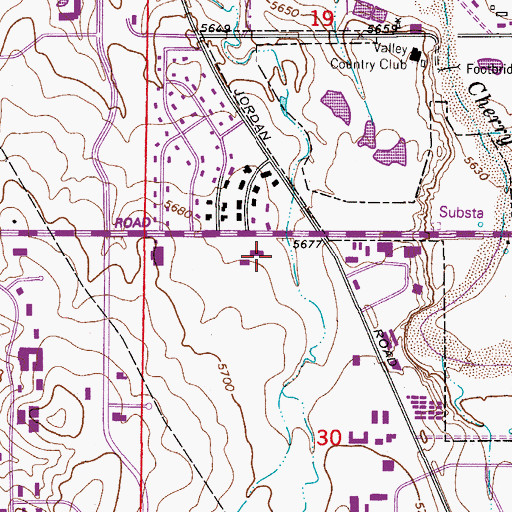 Topographic Map of Centennial Healthcare Plaza Heliport, CO