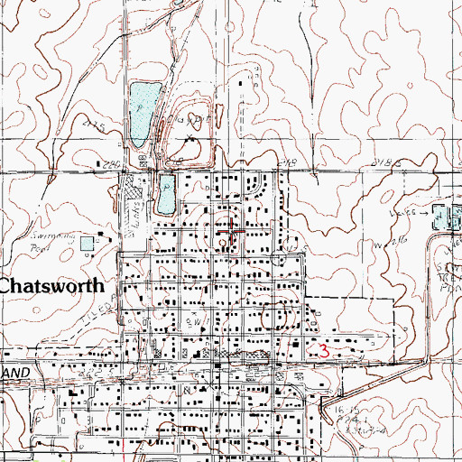 Topographic Map of Saints Peter and Paul Church, IL