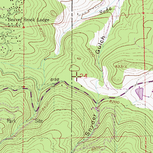 Topographic Map of Ptarmigan Heliport, CO