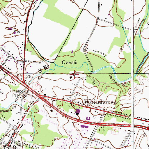 Topographic Map of Durling Farms (historical), NJ