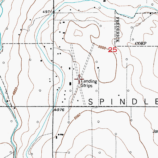 Topographic Map of Wings N Things Airpark & Museum, CO