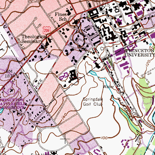 Topographic Map of Cleveland Tower, NJ