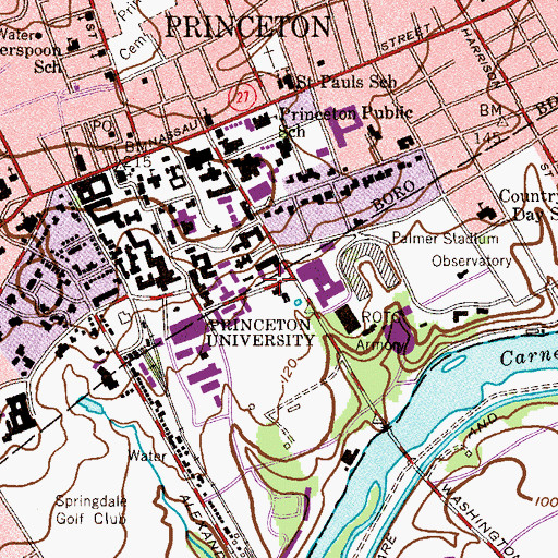 Topographic Map of George LaVie Schultz Laboratory, NJ