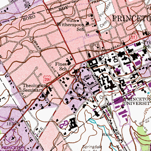 Topographic Map of Ivy Hall, NJ