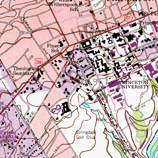 Topographic Map of Mackay Campus Center, NJ