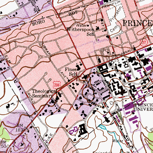 Topographic Map of Morven, NJ