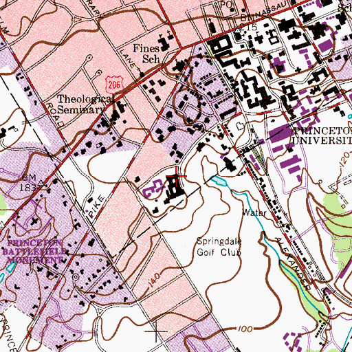 Topographic Map of North Court, NJ