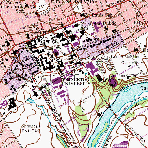 Topographic Map of Scully Dormitories, NJ