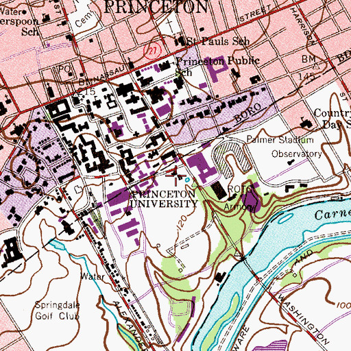 Topographic Map of Thomas Molecular Laboratory, NJ