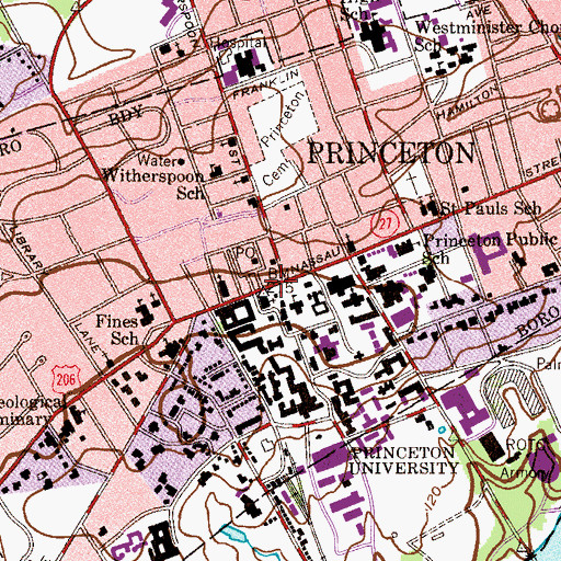 Topographic Map of Upper Pyne (historical), NJ