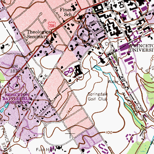 Topographic Map of Wyman House, NJ