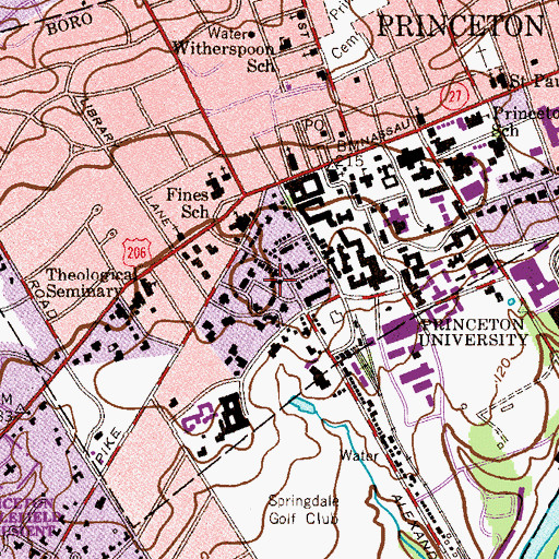 Topographic Map of Miller Chapel, NJ