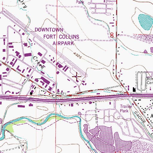 Topographic Map of Heli-Support Heliport, CO