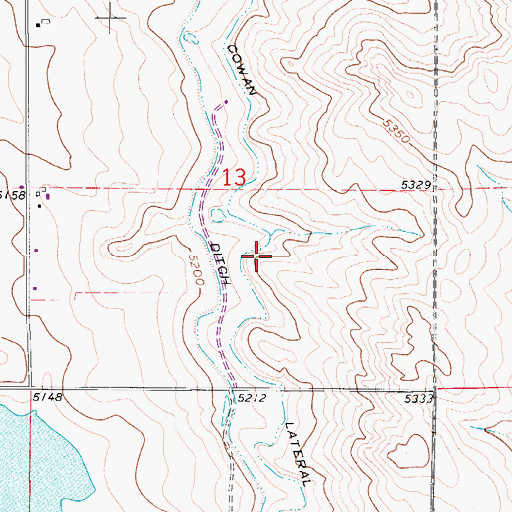 Topographic Map of William T Browder Heliport, CO