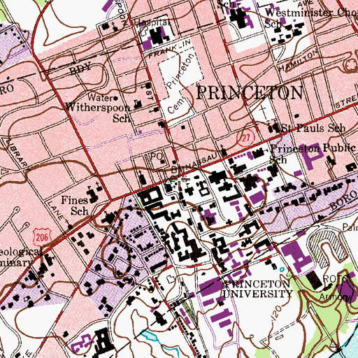 Topographic Map of MacLean House, NJ