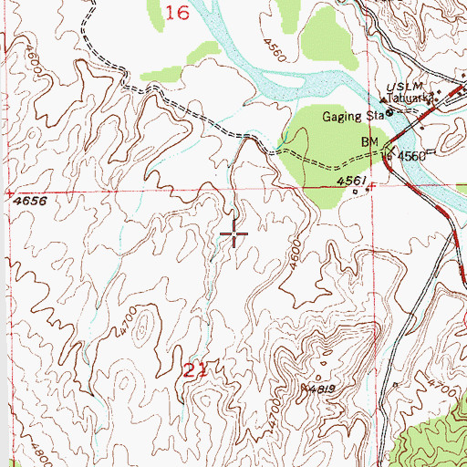 Topographic Map of Hubbard Airport, CO