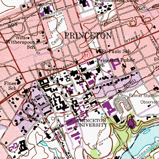 Topographic Map of Mather Sundial, NJ