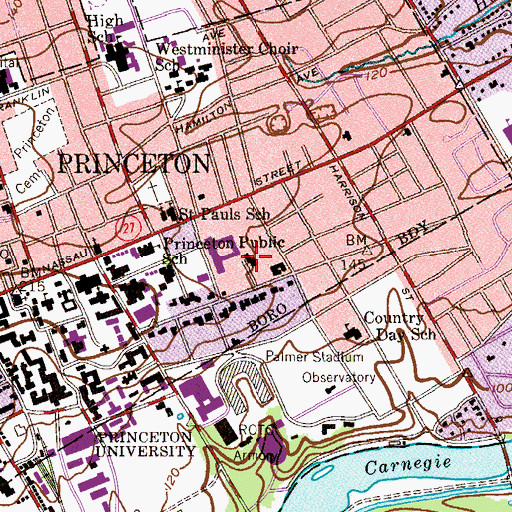 Topographic Map of Von Neuman Engineering Research Laboratory, NJ