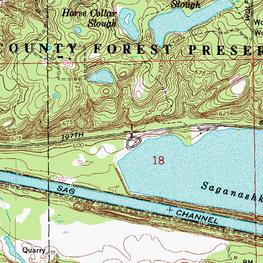 Topographic Map of Palos Golf Club (historical), IL