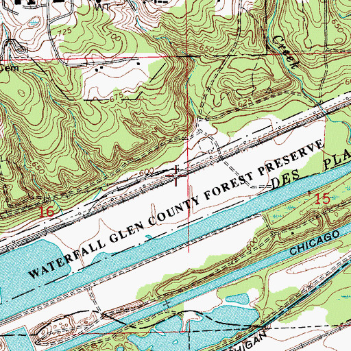 Topographic Map of Tedens (historical), IL