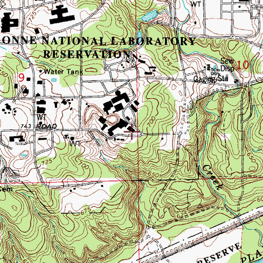 Topographic Map of Lower Cass School (historical), IL